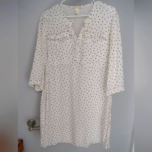 Polkadot shirt dress
